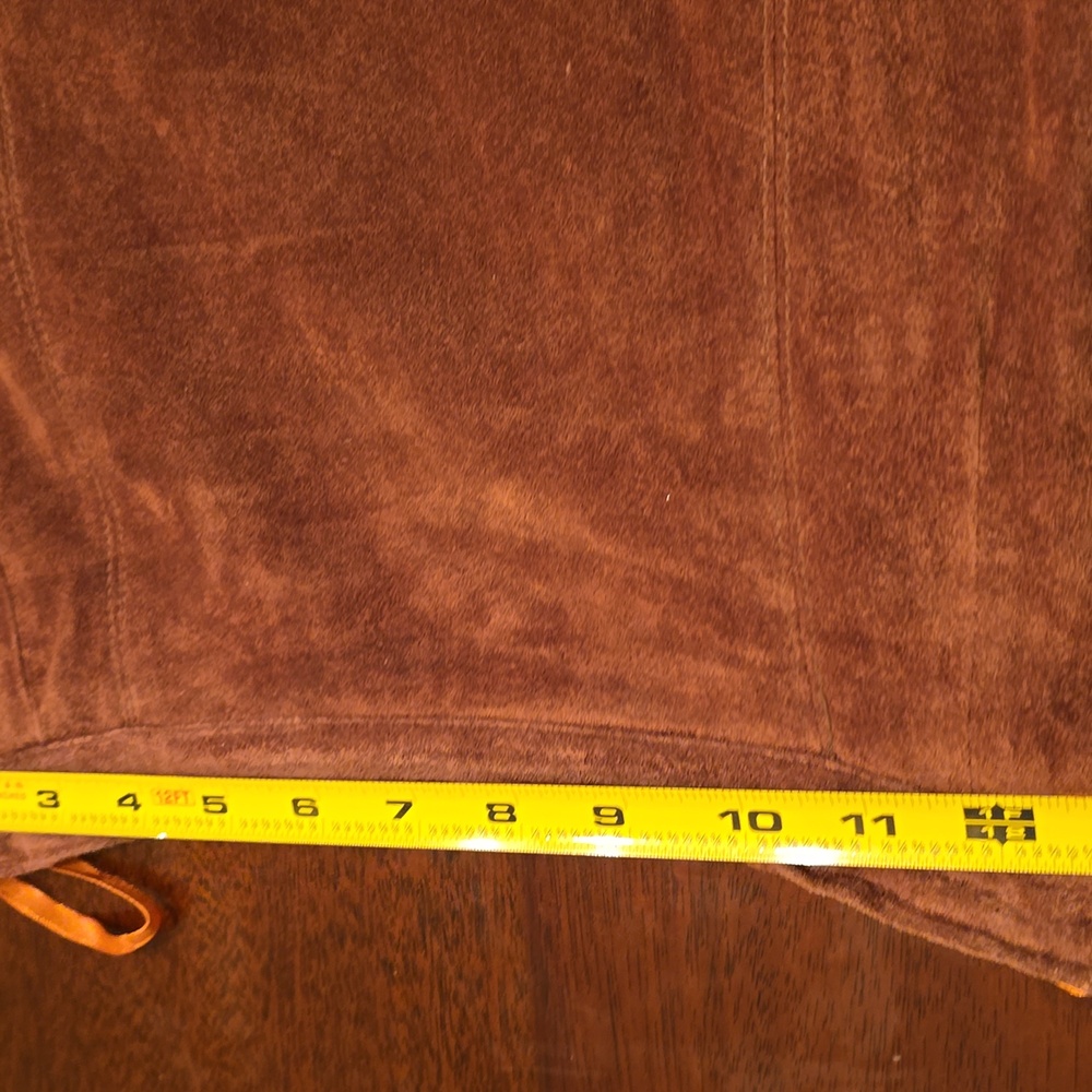 Vintage 2000's Etosha Butternut Suede Maxi Skirt Size Medium - Picture 5 of 10